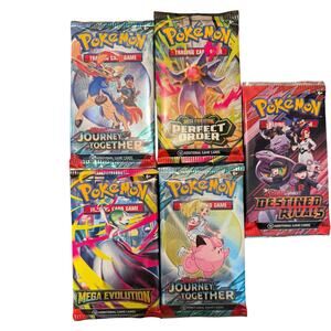 Lot of 5 Pokemon TCG: Mega Evolution Perfect Order Scarlet Violet Destined Rival